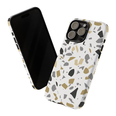 The Black & Gold Terrazzo | Phone Case