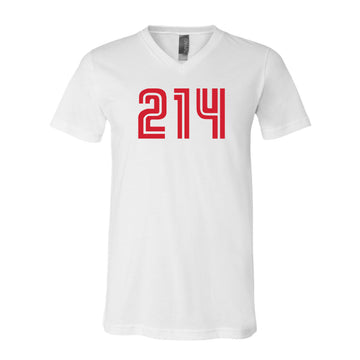 The 214 | White V-Neck Tee
