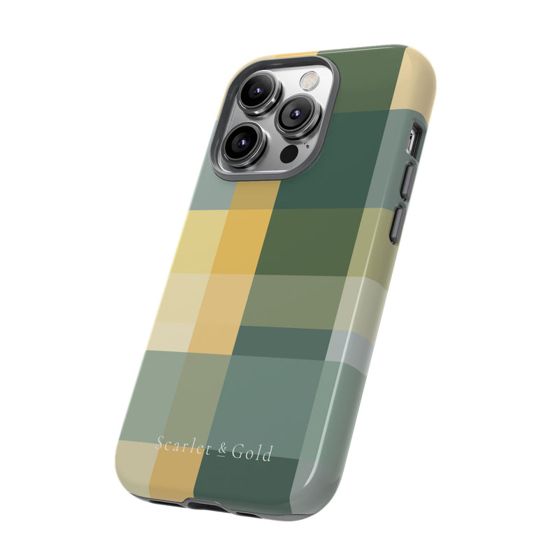 The Green & Gold Plaid | Phone Case