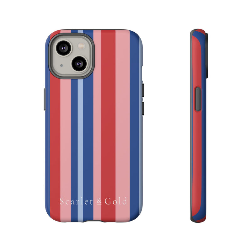 The Red & Royal Stripes | Phone Case