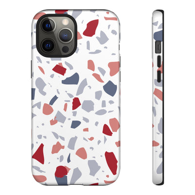 The Red & Blue Terrazzo | Phone Case