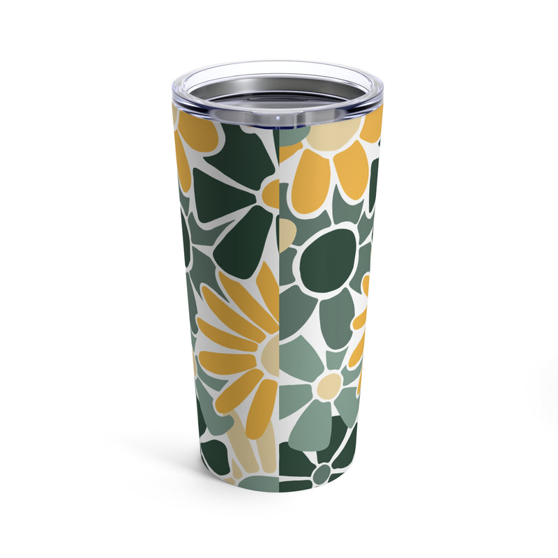 The Green & Gold Floral | 20oz Tumbler