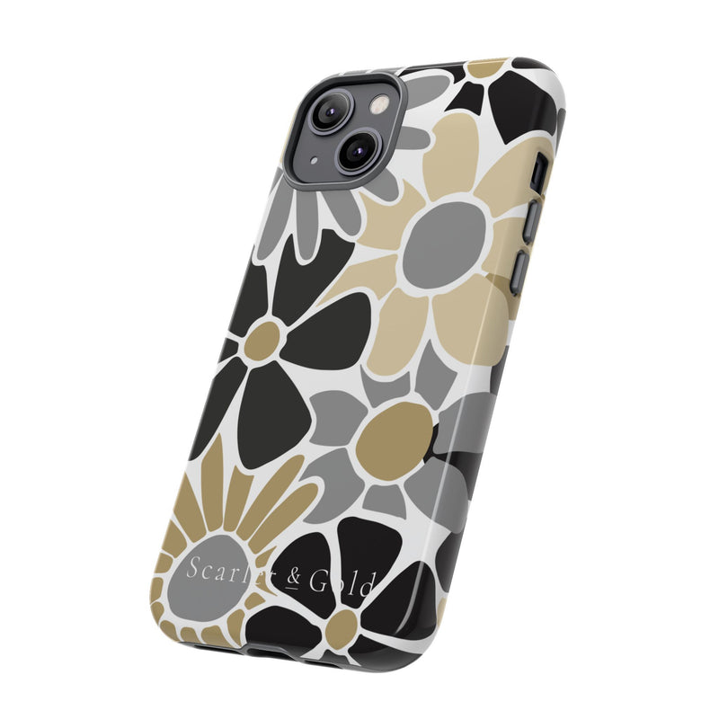 The Black & Gold Floral | Phone Case