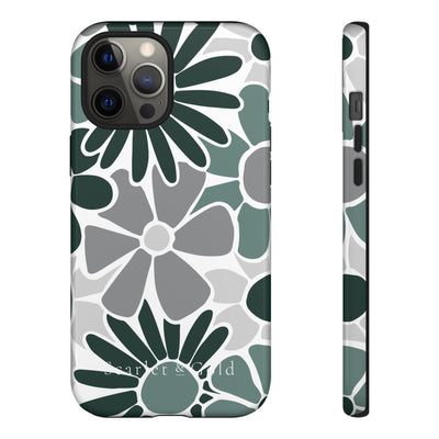 The Green & Grey Floral | Phone Case