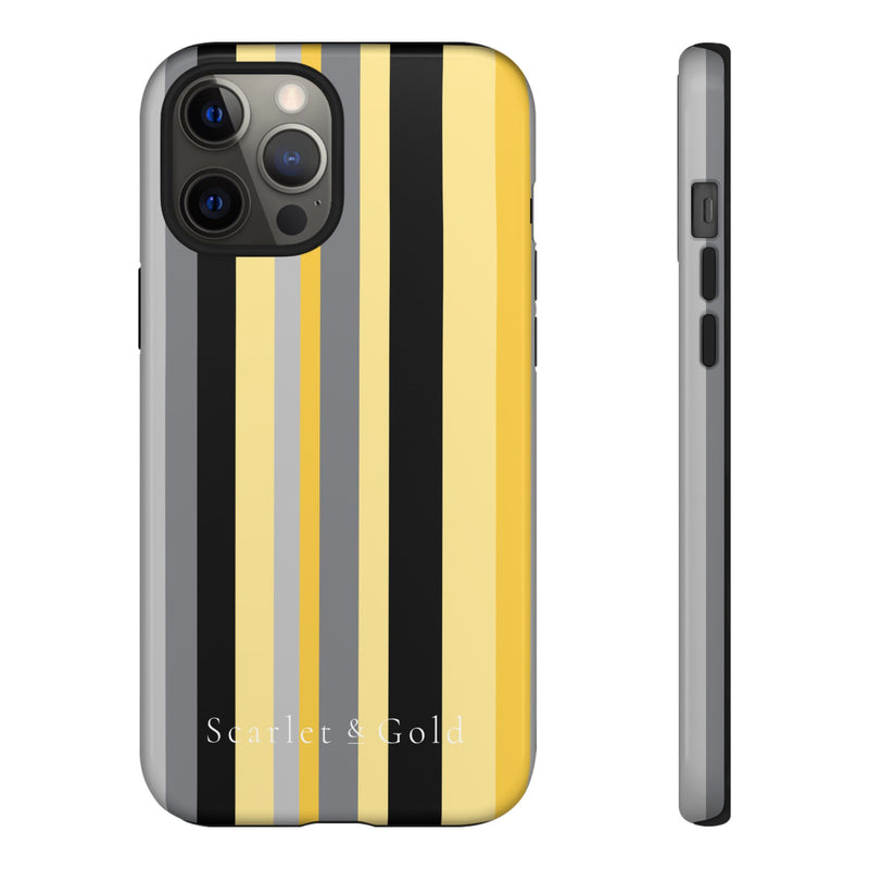 The Yellow & Black Stripes | Phone Case