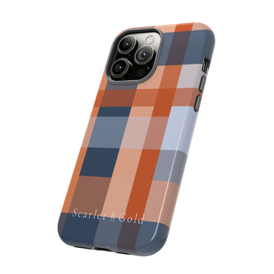 The Orange & Blue Plaid | Phone Case