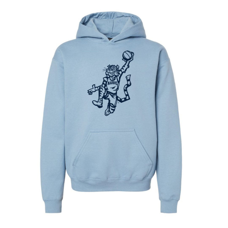 The Original Aubie Basketball | Youth Stone Blue Hooded Sweatshirt