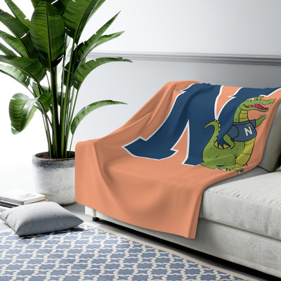 The Mascot with N | Sherpa Fleece Blanket