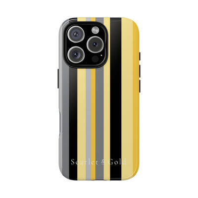 The Yellow & Black Stripes | Phone Case