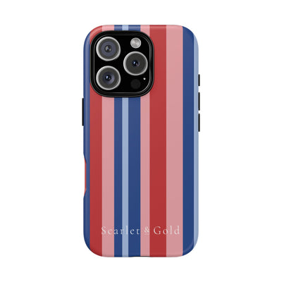 The Red & Royal Stripes | Phone Case