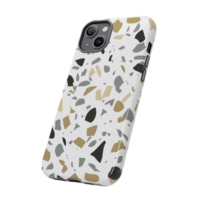 The Black & Gold Terrazzo | Phone Case