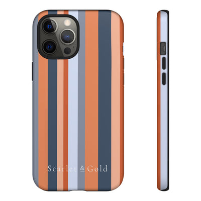 The Orange & Blue Stripes | Phone Case