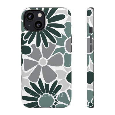 The Green & Grey Floral | Phone Case