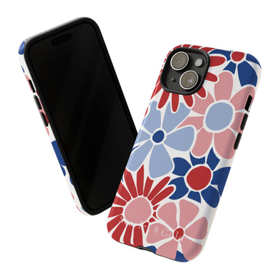 The Red & Royal Floral | Phone Case