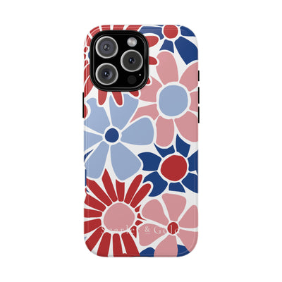 The Red & Royal Floral | Phone Case