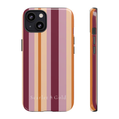 The Maroon & Orange Stripes | Phone Case