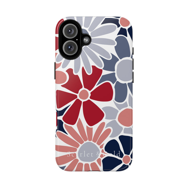 The Red & Blue Floral | Phone Case