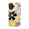 The Yellow & Black Floral | Phone Case