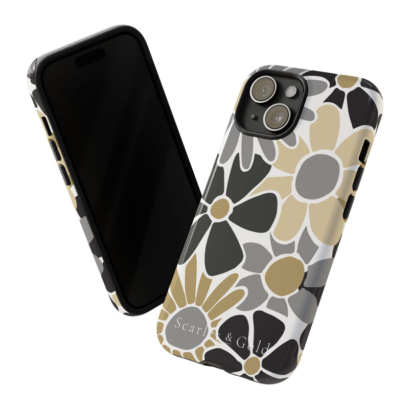 The Black & Gold Floral | Phone Case