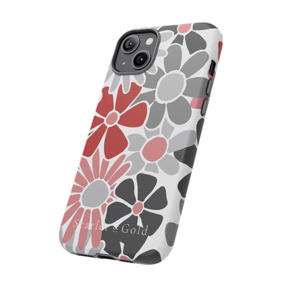 The Red & Black Floral | Phone Case