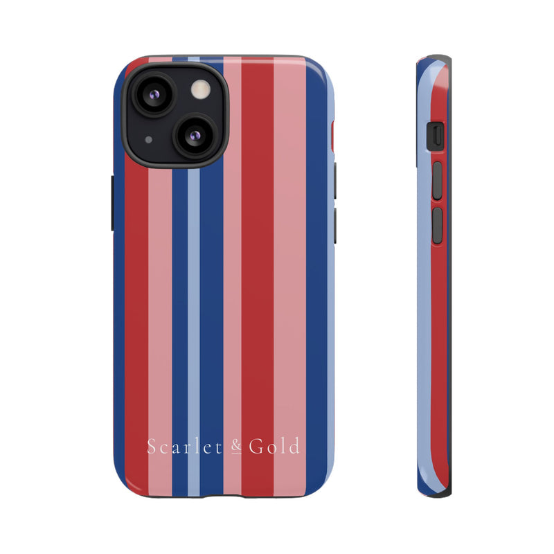 The Red & Royal Stripes | Phone Case