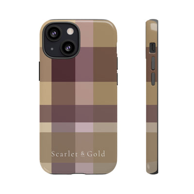 The Maroon & Gold Plaid | Phone Case