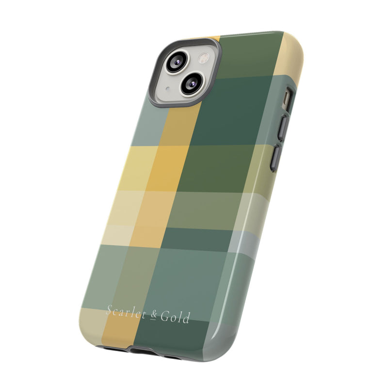 The Green & Gold Plaid | Phone Case