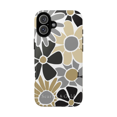 The Black & Gold Floral | Phone Case