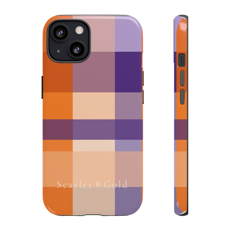 The Orange & Purple Plaid | Phone Case