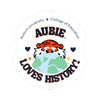The Aubie Loves History | Sticker