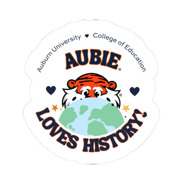 The Aubie Loves History | Sticker