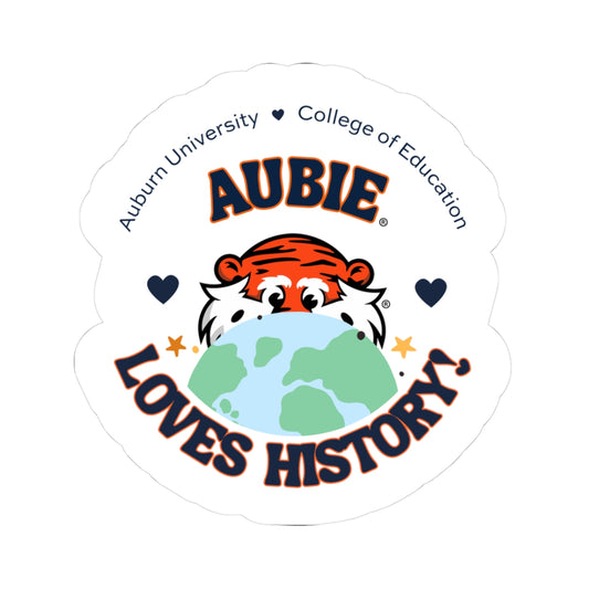 The Aubie Loves History | Sticker