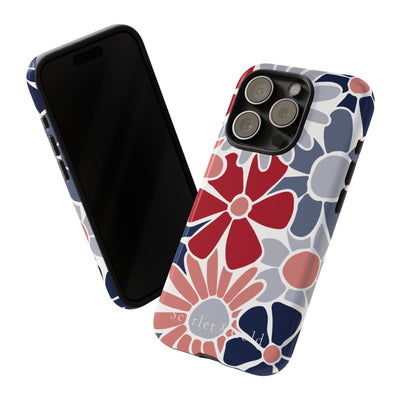 The Red & Blue Floral | Phone Case