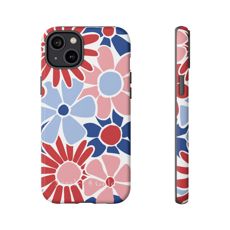 The Red & Royal Floral | Phone Case