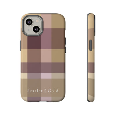 The Maroon & Gold Plaid | Phone Case