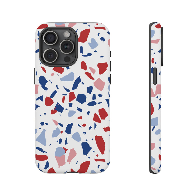 The Red & Royal Terrazzo | Phone Case