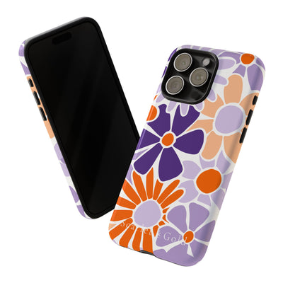 The Orange & Purple Floral | Phone Case