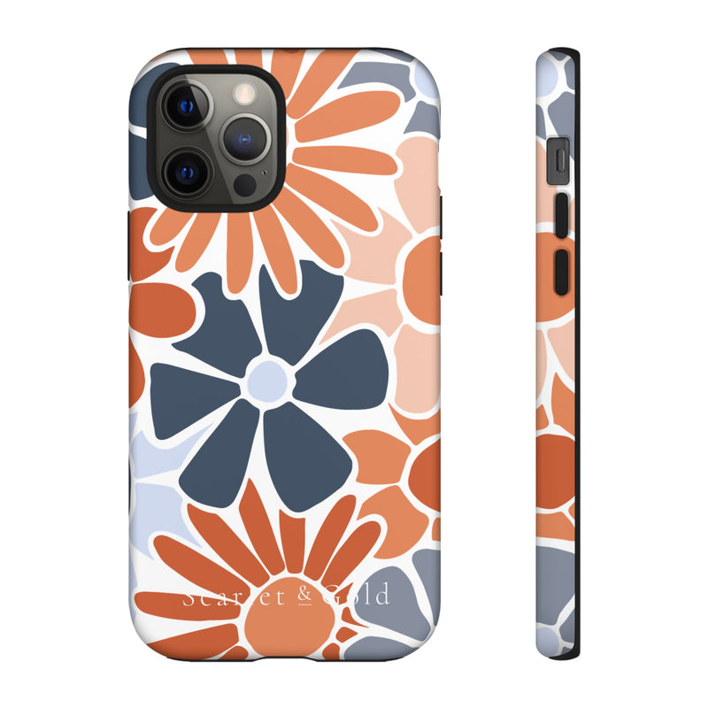 The Orange & Blue Floral | Phone Case