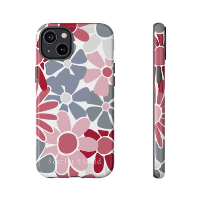 The Crimson & White Floral | Phone Case