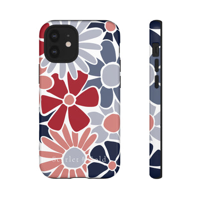 The Red & Blue Floral | Phone Case