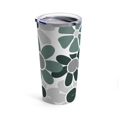 The Green & Grey Floral | Tumbler 20oz