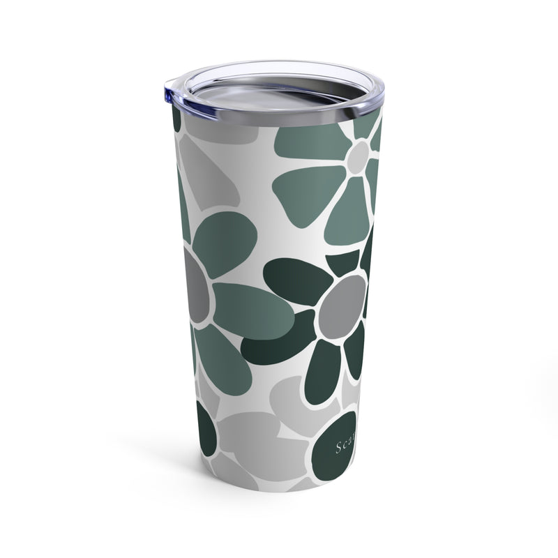 The Green & Grey Floral | Tumbler 20oz