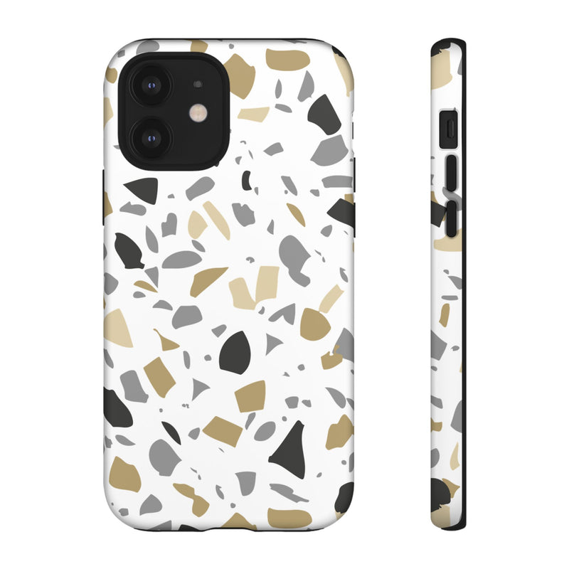 The Black & Gold Terrazzo | Phone Case