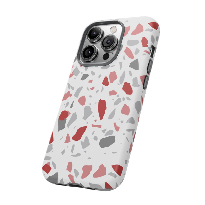 The Red & Black Terrazzo | Phone Case