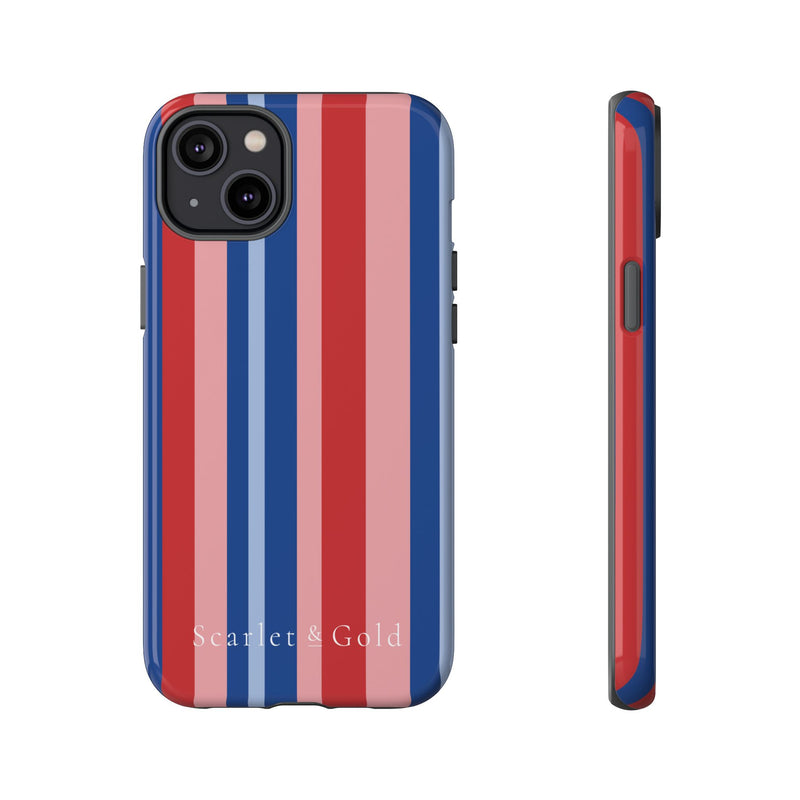 The Red & Royal Stripes | Phone Case