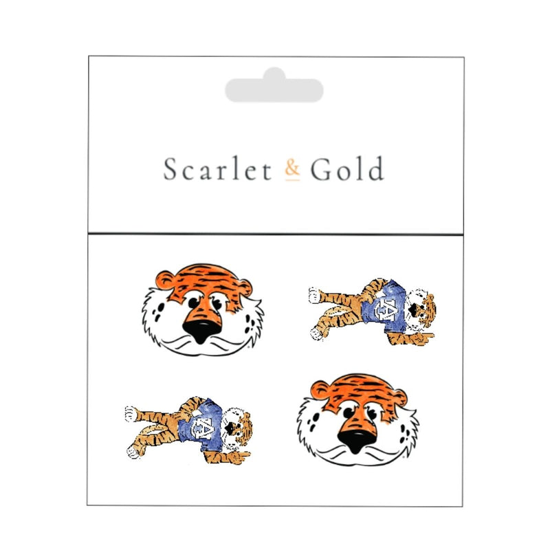 The Aubie Temporary Face Tattoo Set