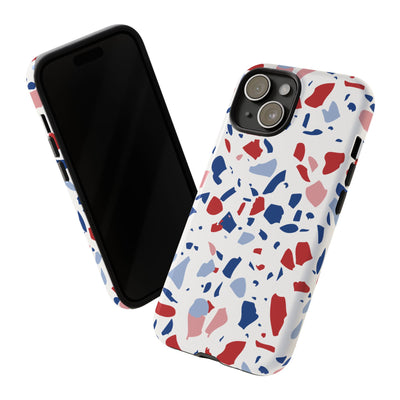 The Red & Royal Terrazzo | Phone Case