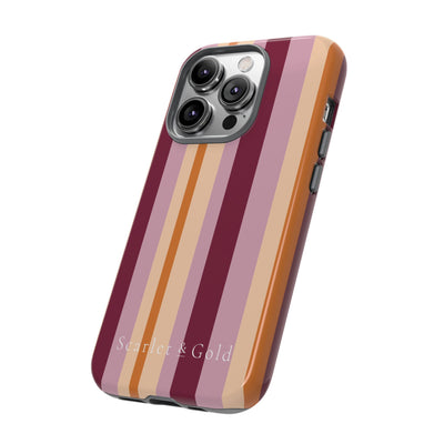 The Maroon & Orange Stripes | Phone Case