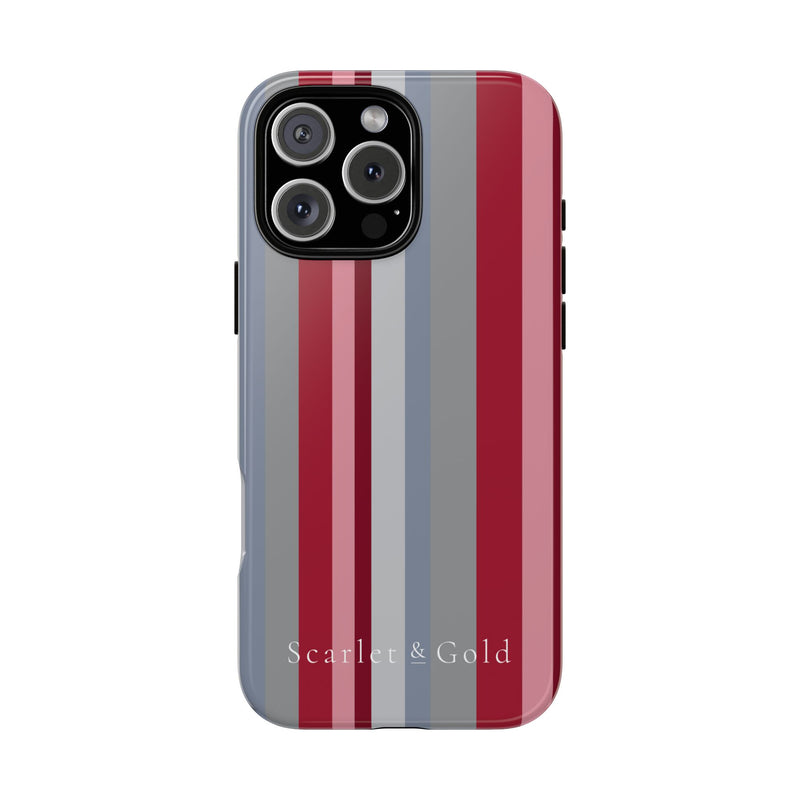 The Crimson & White Stripes | Phone Case