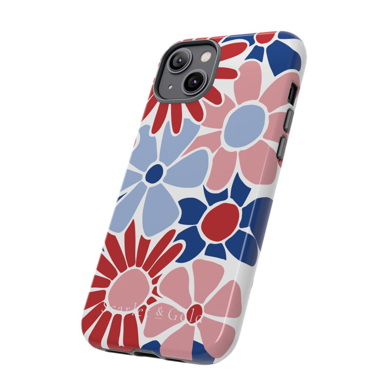 The Red & Royal Floral | Phone Case